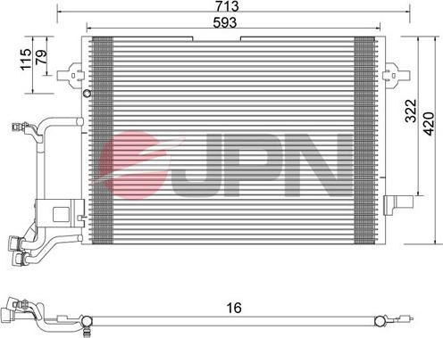 JPN 60C9074-JPN - Condensatore, Climatizzatore autozon.pro