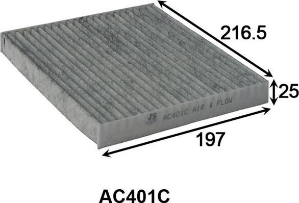 JS Asakashi AC401C - Filtro, Aria abitacolo autozon.pro