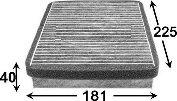 JS Asakashi AC0166C - Filtro, Aria abitacolo autozon.pro