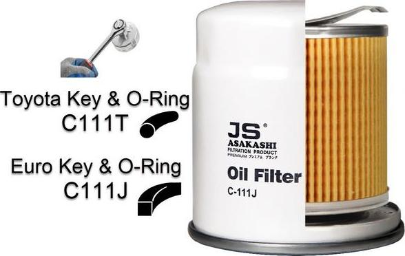 JS Asakashi C111J - Filtro olio autozon.pro