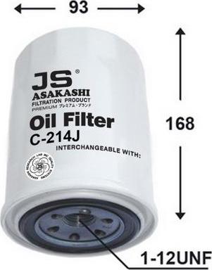 JS Asakashi C214J - Filtro olio autozon.pro