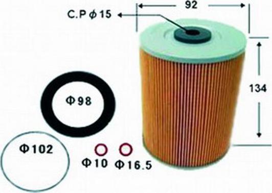 JS Asakashi FE206J - Filtro carburante autozon.pro