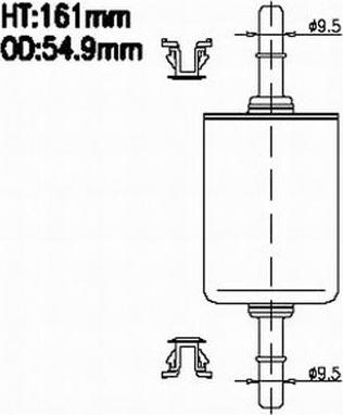 JS Asakashi FS580J - Filtro carburante autozon.pro