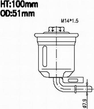 JS Asakashi FS3201 - Filtro carburante autozon.pro