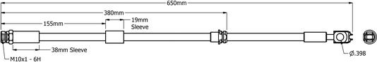 Juratek JBH1429 - Flessibile del freno autozon.pro