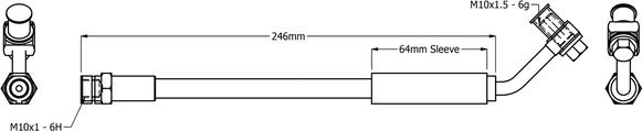 Juratek JBH1423 - Flessibile del freno autozon.pro