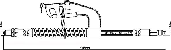 Juratek JBH1043L - Flessibile del freno autozon.pro