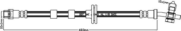 Juratek JBH1047 - Flessibile del freno autozon.pro