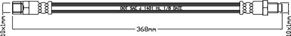 Juratek JBH1059 - Flessibile del freno autozon.pro