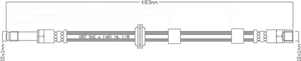 Juratek JBH1004 - Flessibile del freno autozon.pro