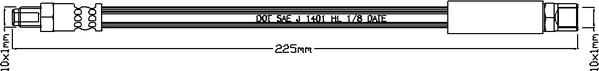 Juratek JBH1019 - Flessibile del freno autozon.pro