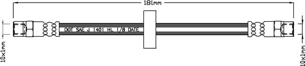 Juratek JBH1018 - Flessibile del freno autozon.pro