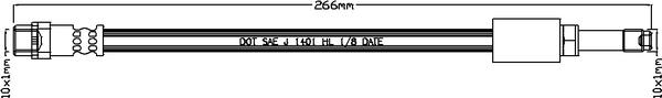 Juratek JBH1089 - Flessibile del freno autozon.pro