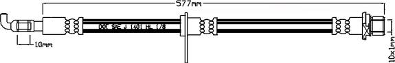 Juratek JBH1083R - Flessibile del freno autozon.pro