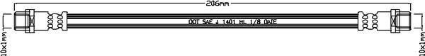 Juratek JBH1024 - Flessibile del freno autozon.pro