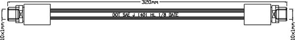 Juratek JBH1025 - Flessibile del freno autozon.pro