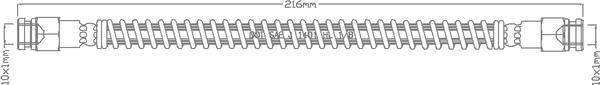 Juratek JBH1071L - Flessibile del freno autozon.pro