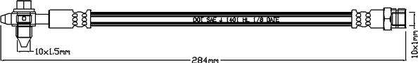 Juratek JBH1195 - Flessibile del freno autozon.pro