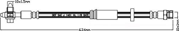 Juratek JBH1144 - Flessibile del freno autozon.pro