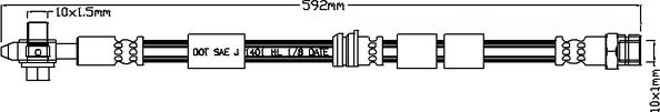 Juratek JBH1140 - Flessibile del freno autozon.pro