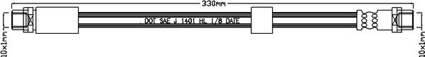 Juratek JBH1151 - Flessibile del freno autozon.pro