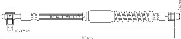 Juratek JBH1152 - Flessibile del freno autozon.pro