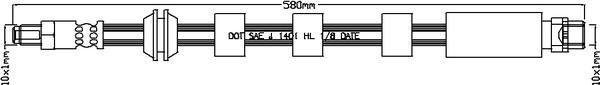 Juratek JBH1169 - Flessibile del freno autozon.pro