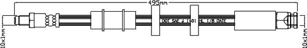 Juratek JBH1104 - Flessibile del freno autozon.pro