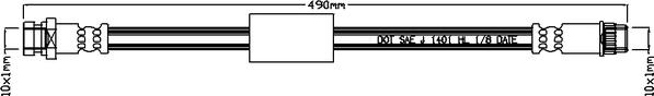 Juratek JBH1106R - Flessibile del freno autozon.pro