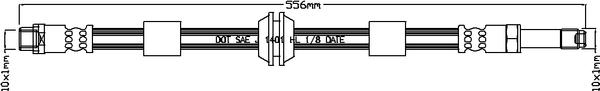 Juratek JBH1100 - Flessibile del freno autozon.pro