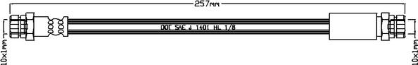 Juratek JBH1119 - Flessibile del freno autozon.pro