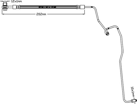 Juratek JBH1186L - Flessibile del freno autozon.pro