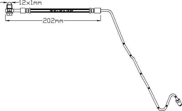 Juratek JBH1186R - Flessibile del freno autozon.pro