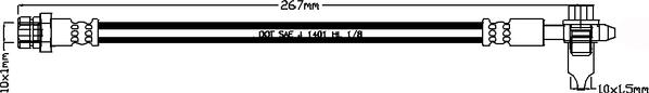 Juratek JBH1183L - Flessibile del freno autozon.pro