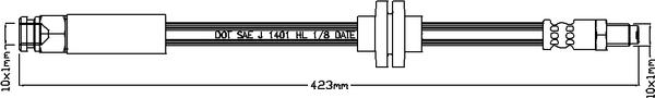 Juratek JBH1182 - Flessibile del freno autozon.pro