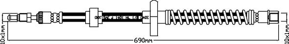 Juratek JBH1176L - Flessibile del freno autozon.pro