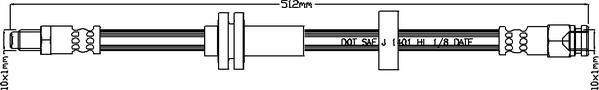 Juratek JBH1173 - Flessibile del freno autozon.pro