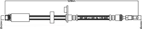 Juratek JBH1172 - Flessibile del freno autozon.pro