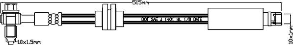 Juratek JBH1389 - Flessibile del freno autozon.pro