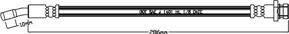 Juratek JBH1249L - Flessibile del freno autozon.pro