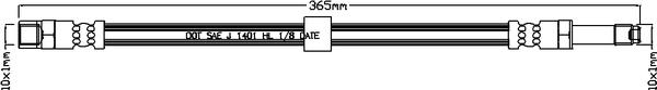 Juratek JBH1243 - Flessibile del freno autozon.pro