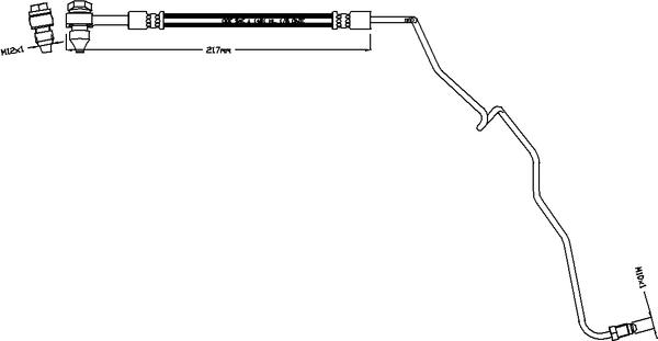 Juratek JBH1251L - Flessibile del freno autozon.pro