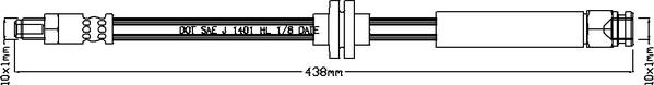 Juratek JBH1211 - Flessibile del freno autozon.pro