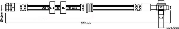 Juratek JBH1280 - Flessibile del freno autozon.pro