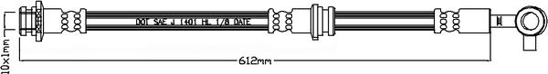 Juratek JBH1224L - Flessibile del freno autozon.pro