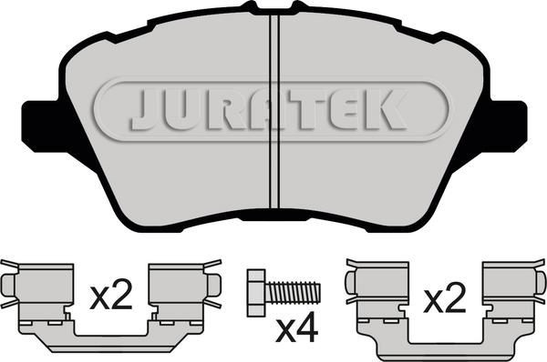 Juratek JCP4612 - Kit pastiglie freno, Freno a disco autozon.pro