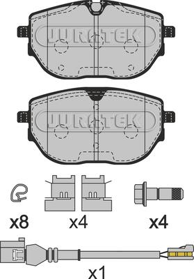 Juratek JCP4059 - Kit pastiglie freno, Freno a disco autozon.pro