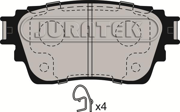 Juratek JCP4018 - Kit pastiglie freno, Freno a disco autozon.pro