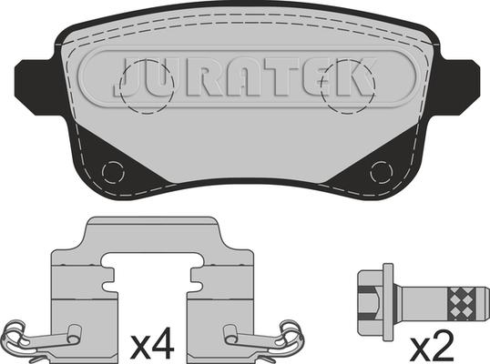 Juratek JCP4026 - Kit pastiglie freno, Freno a disco autozon.pro