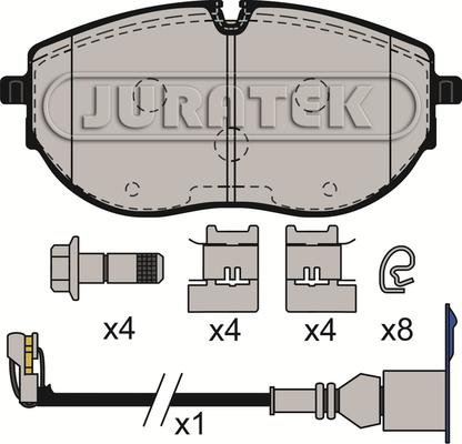 Juratek JCP4073 - Kit pastiglie freno, Freno a disco autozon.pro